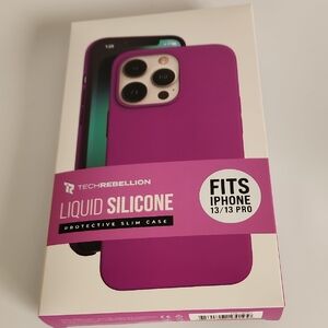 Rebellion Purple Liquid Silicone Case for iPhone 13/13 Pro